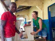 foto van het zomerproject 2017 in Guinea Le Dauphin